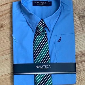 Nautical Button Down Shirt and Tie